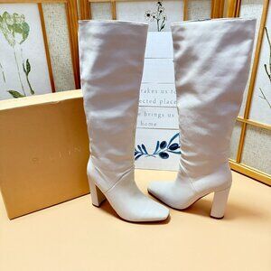 Billini Unessa Ivory Tall Boots sz 9